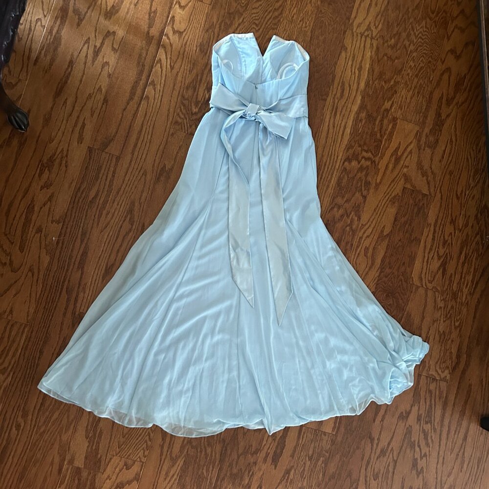 NWT Azazie Cassie Dress Sky Blue - Picture 2 of 4